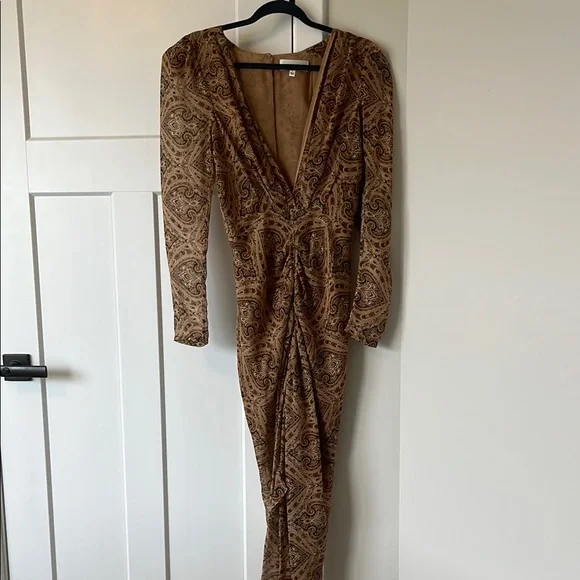 Ronny Kobo Collection Dresses | Ronny Kobo Brown Astrid Dress | Color: Brown/Tan | Size: S | Colleenorth's Closet